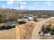 Aerial view of two story home and neighborhood at 2041 Greenoak Dr, Shelby, NC 28152