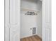 White closet with shelving and hanging rod at 2041 Greenoak Dr, Shelby, NC 28152