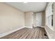 Simple bedroom featuring wood-look floors and neutral walls at 2829 1St Nw Ave, Hickory, NC 28601