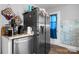 Kitchen featuring stainless steel appliances, granite countertops, and adjacent doorway at 2907 1St Nw Ave, Hickory, NC 28601