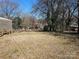 Large backyard with mature trees at 330 West Blvd, Charlotte, NC 28203