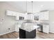 Modern kitchen with granite countertops and island at 344 Luther Scronce Rd, Vale, NC 28168