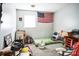 Small bedroom with a mattress and American flag at 400 Charles St, Spencer, NC 28159