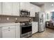 Sleek kitchen featuring stainless steel appliances and modern cabinetry at 414 W Tremont Ave, Charlotte, NC 28203