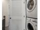 Stackable washer and dryer in a laundry closet at 414 W Tremont Ave, Charlotte, NC 28203