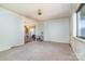 Living room with wall to wall carpeting and a view to the kitchen at 48780 N Us 52 Hwy, Richfield, NC 28137