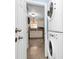 Convenient laundry room with stackable washer and dryer at 4944 Cornelia Dr, Charlotte, NC 28269