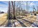 Quiet street with mature trees and walkway at 4944 Cornelia Dr, Charlotte, NC 28269