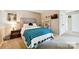 Bright bedroom with plush bed, nightstand, and TV at 8049 Charter Oak Ln, Charlotte, NC 28226