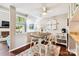 Cozy dining area with farmhouse-style table and chairs at 8049 Charter Oak Ln, Charlotte, NC 28226