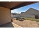 Landscaped backyard with fire pit and patio at 152 Suggs Mill Dr, Mooresville, NC 28115