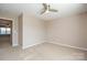 Bedroom with ceiling fan, neutral walls, and carpet at 152 Suggs Mill Dr, Mooresville, NC 28115