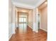 Bright and spacious foyer with hardwood floors and elegant trim at 152 Suggs Mill Dr, Mooresville, NC 28115