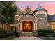Grand entrance with stone and wood details at 155 Union Chapel Dr, Mooresville, NC 28117