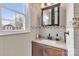 Bathroom with vanity, toilet and large mirror at 3015 Pageland Hwy, Lancaster, SC 29720