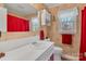 Clean bathroom featuring a vanity, toilet, and shower at 3015 Pageland Hwy, Lancaster, SC 29720