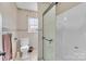 Bathroom with toilet, shower, and vanity at 3015 Pageland Hwy, Lancaster, SC 29720
