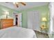 Bedroom with double bed, dresser and closet at 3015 Pageland Hwy, Lancaster, SC 29720