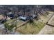 An aerial view showcases the home's setting, with its well-maintained yard and driveway at 3021 Tryon Courthouse Rd, Bessemer City, NC 28016