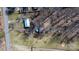 An aerial view highlights the property, showing its unique layout and access to road at 3021 Tryon Courthouse Rd, Bessemer City, NC 28016