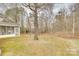 A large backyard features a patio and mature trees for privacy and shade at 4648 Madeline Dr, Rock Hill, SC 29732