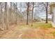 View of the backyard of a home, featuring a shed and a wooded area for added privacy at 4648 Madeline Dr, Rock Hill, SC 29732