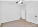 Bright bedroom with double doors and ceiling fan at 5618 Pine St, Charlotte, NC 28269