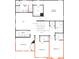 Upstairs floor plan features primary bedroom and bath, loft area, and bedrooms 2, 3, and 4 at 1016 Farm Branch Ct, Indian Trail, NC 28079