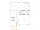 Detailed first-floor plan showcasing the layout of the Gathering room, kitchen, garage, den, and more at 1016 Farm Branch Ct, Indian Trail, NC 28079