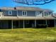 Exterior backyard view of a house with a covered patio and expansive green lawn at 1017 21St Ne Ave, Hickory, NC 28601