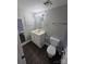 Bathroom with vanity, toilet, and shower/tub combo at 1050 21St Nw Ave # 70, Hickory, NC 28601