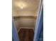 Spacious closet with wood floors and shelving at 1050 21St Nw Ave # 70, Hickory, NC 28601