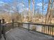 Wooden deck overlooking backyard and wooded area at 10513 Danesway Ln, Cornelius, NC 28031