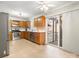 Kitchen with stainless steel appliances and wood cabinets at 10513 Danesway Ln, Cornelius, NC 28031