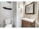 Updated bathroom with a vanity and a modern toilet at 1110 Kirkland Ct, Concord, NC 28025