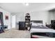 Bedroom with a double bed and a built-in shelving unit at 1110 Kirkland Ct, Concord, NC 28025