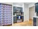 Kitchen with stainless steel appliances and dark-colored cabinets at 1110 Kirkland Ct, Concord, NC 28025