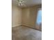 Simple bedroom with ceiling fan and window coverings at 1915 Pleasant Hill Church Rd, Shelby, NC 28152