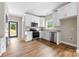 Modern kitchen featuring stainless steel appliances, granite counters and white cabinets at 211 Benfield Rd, Kings Mountain, NC 28086