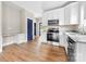 Bright kitchen features granite counters, stainless appliances and lots of cabinets at 211 Benfield Rd, Kings Mountain, NC 28086