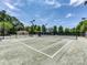 Well-maintained tennis court with lighting, surrounded by lush greenery, offering a great recreational amenity at 21222 W Tern Ct, Fort Mill, SC 29707