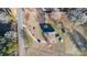 Aerial view of house, driveway and yard at 2961 Great Falls Hwy, Lancaster, SC 29720