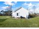 White shed and patio area in the backyard at 2961 Great Falls Hwy, Lancaster, SC 29720