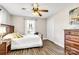 Bedroom with double closet and wood floors at 2961 Great Falls Hwy, Lancaster, SC 29720