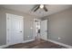 Simple bedroom with vinyl flooring and access to kitchen at 343 North Brook Iii School Rd, Vale, NC 28168