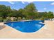 Relaxing kidney shaped pool with plenty of surrounding space at 498 New Salem Rd, Statesville, NC 28625