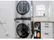 Stackable washer and dryer in a convenient laundry room at 5510 Brickstone Dr, Charlotte, NC 28227