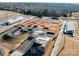 Aerial view of a BMX track with spectator stands at 674 Dunkins Ferry Rd, Rock Hill, SC 29730