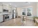 Modern kitchen with stainless steel appliances and light gray cabinets at 674 Dunkins Ferry Rd, Rock Hill, SC 29730