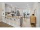 Modern kitchen with granite countertops and gray cabinets at 674 Dunkins Ferry Rd, Rock Hill, SC 29730